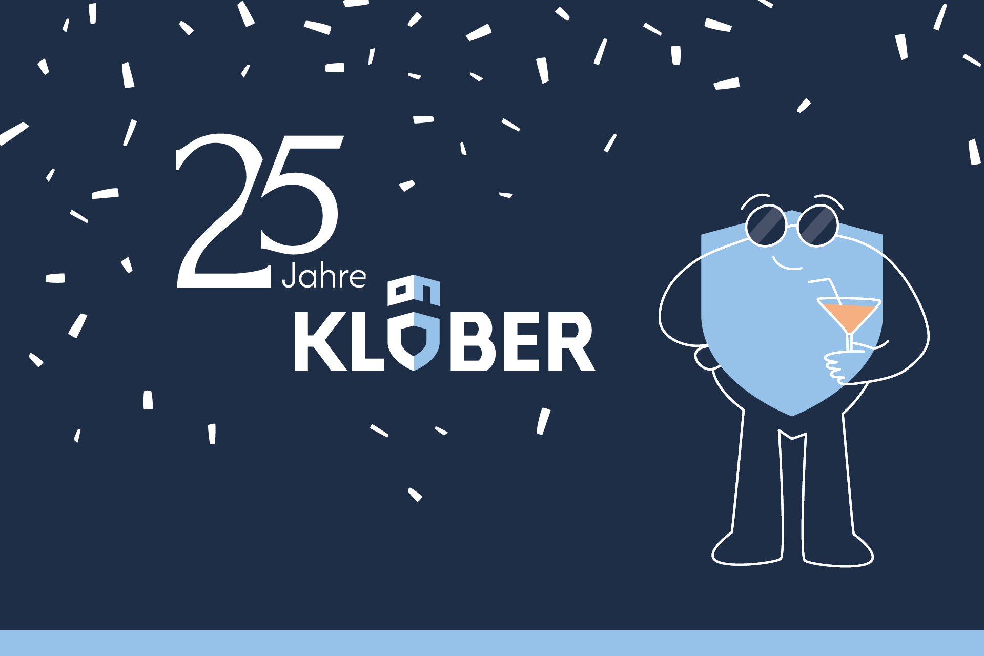 Kloeber 25 jahre hero grafik