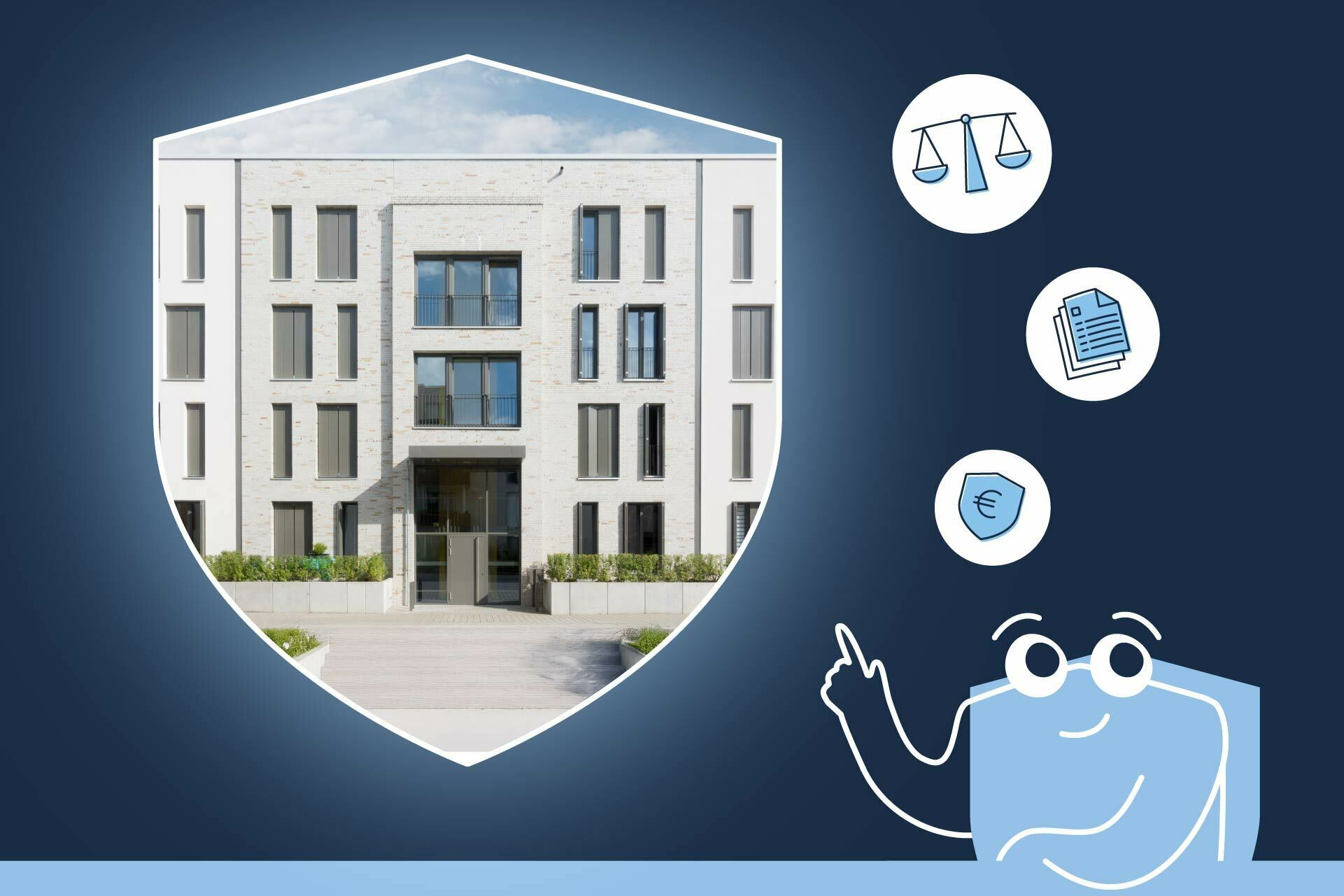 Kloeber weg rechtsschutzversicherung hero grafik